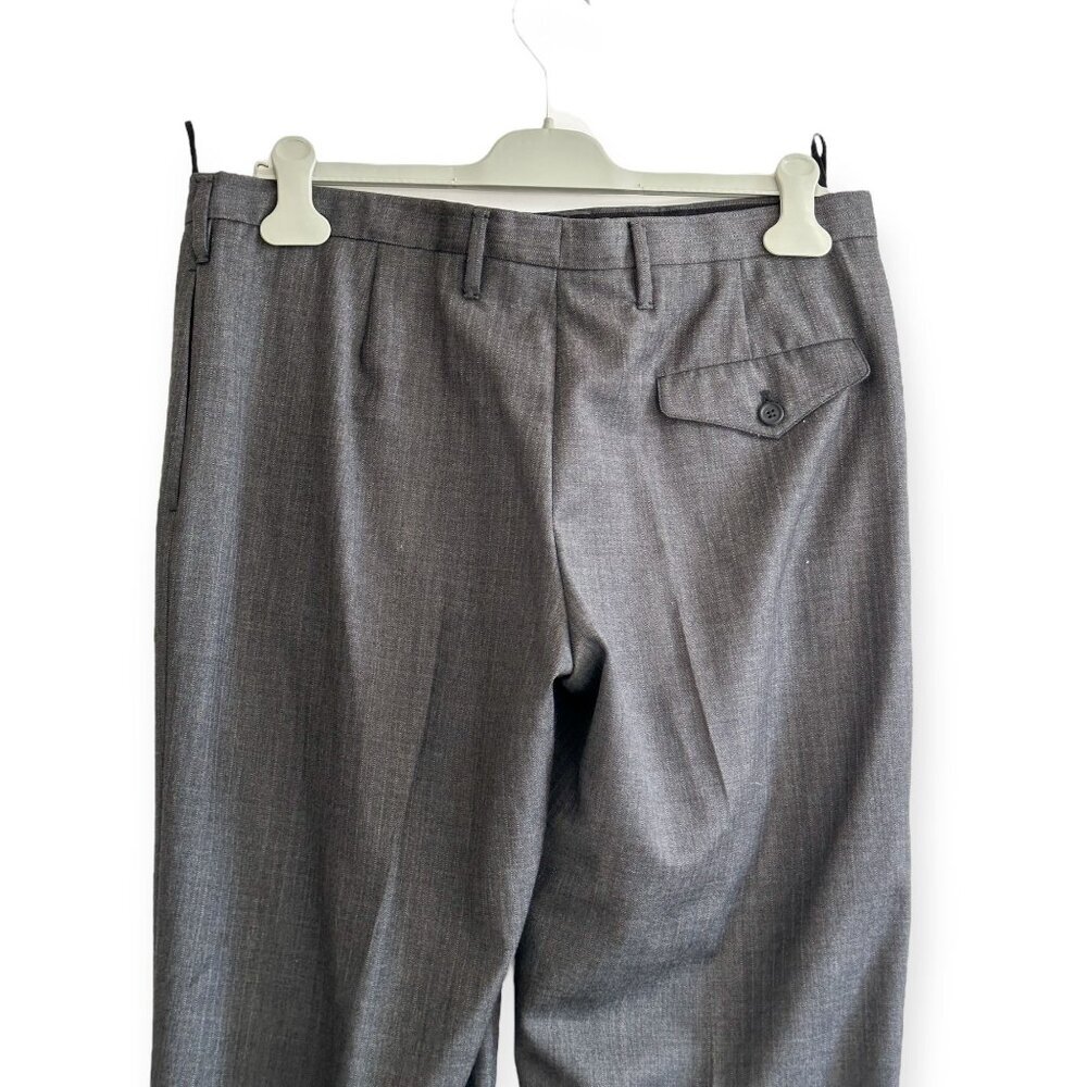 Prada Gray Wool FW2003 Pants w/ Belt Size 46 Italy - Picture 15 of 16